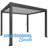 BIOHORT Pergola Gr. 3,5 x 3 dunkelgrau/wei�