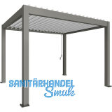 BIOHORT Pergola Gr. 3,5 x 3 quarzgrau/wei�