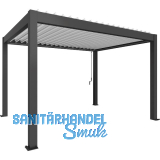 BIOHORT Pergola Gr. 4 x 3 dunkelgrau/wei�