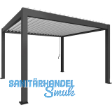BIOHORT Pergola Gr. 4 x 3,5 dunkelgrau/wei�