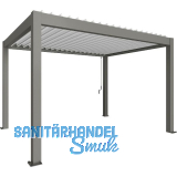 BIOHORT Pergola Gr. 4 x 3,5 quarzgrau/wei�