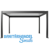 BIOHORT Pergola Gr. 4,5 x 3 dunkelgrau/wei�