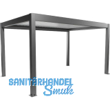 BIOHORT Pergola Gr. 4,5 x 3 quarzgrau/wei�