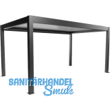 BIOHORT Pergola Gr. 5 x 3 dunkelgrau/wei�