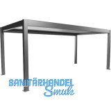 BIOHORT Pergola Gr. 6 x 3 quarzgrau/silber