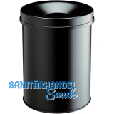 Sicherheits-Papierkorb schwarz