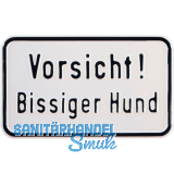 Hinweisschild Vorsicht! Bissiger Hund 200 x 120 mm