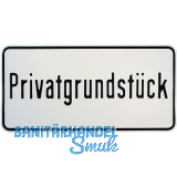 Hinweisschild Privatgrundst�ck 330 x 170 mm