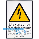 Warnschild Elektrischer Betriebsraum 210 x 297 mm