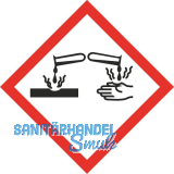 Gefahrensymbol Aufkleber �tzwirkung - 15 St�ck