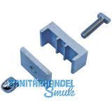 H+S Schr�gklemmset UNI schr�ger Zaunverlauf Inhalt 3 St�ck