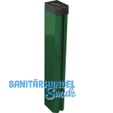 H+S Oktavia ULI S�ulenschaft Alu/gr�n L�nge 1,9 m f�r Zaunh�he 1,43 m