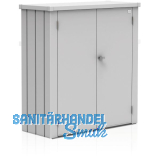 BIOHORT Terrassenschrank Romeo M silber-metallic