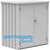 BIOHORT Terrassenschrank Romeo L silber-metallic