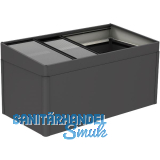 BIOHORT Fr�hbeetaufsatz HochBeet 2 x 1 dunkelgrau-metallic