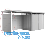 BIOHORT Seitendach-Seitenwand HighLine H2 silber-metallic