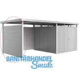 BIOHORT Seitendach-Seitenwand HighLine H4 silber-metallic
