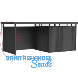 BIOHORT Seitendach-Seitenwand HighLine H3 dunkelgrau-metallic