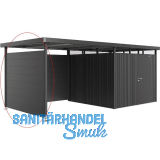 BIOHORT Seitendach-Seitenwand HighLine H4 dunkelgrau-metallic