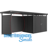 BIOHORT Seitendach-R�ckwand HighLine H2, H3, H4, H5 dunkelgrau-metallic