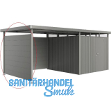 BIOHORT Seitendach-Seitenwand HighLine H4 quarzgrau-metallic