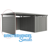 BIOHORT Seitendach-Seitenwand HighLine H5 quarzgrau-metallic