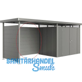 BIOHORT Seitendach-R�ckwand HighLine H2, H3, H4, H5 quarzgrau-metallic