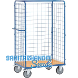 FETRA Paketwagen mit Drahtgitterw�nden 1000 x 700 mm Tragkraft 600 kg