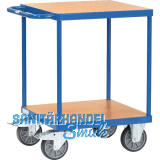 FETRA Tischwagen 2 Etagen 600 x 600 mm Tragkraft 500 kg
