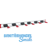 BRUNS Alu-Ger�tehalterschiene mit 6 Haltern L�nge 1000 mm