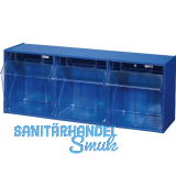 ALLIT Klappsch�tten-Magazin Gr. 3 blau 600 x 200 x 240 mm