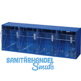 ALLIT Klappsch�tten-Magazin Gr. 4 blau 600 x 170 x 205 mm