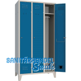 Garderobenschrank Abteilanzahl 3 RAL7035/5010