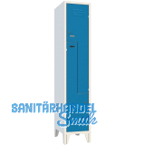 Z-Garderobenschrank Abteilanzahl 2 RAL7035/5010 grau/blau
