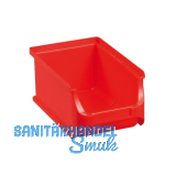 ALLIT Sichtlagerkasten Gr��e 2 Farbe rot 160 x 102 x 75 mm
