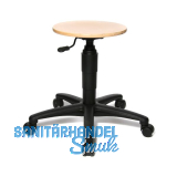 TOPSTAR Drehstuhl Tec60 Buchensitz Rollen