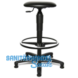 TOPSTAR Drehstuhl Tec60 Kunstleder Gleiter, Fu�ring