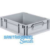 ALLIT Eurobox in Industriequalit�t grau geschlossen 400 x 300 x 120 mm