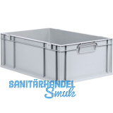 ALLIT Eurobox in Industriequalit�t grau geschlossen 600 x 400 x 220 mm