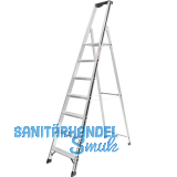 ALU-PRO Stufenstehleiter mit Plattform Type 70026 7 Stufen L�nge 2,38 m