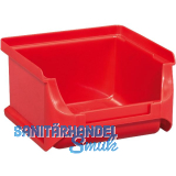 ALLIT Sichtlagerkasten Gr��e 1 rot 102 x 100 x 60 mm