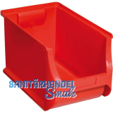 ALLIT Sichtlagerkasten Gr��e 4H rot 355 x 205 x 200 mm