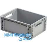 Eurokasten in grau geschlossen 400 x 300 x 170 mm