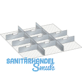 LISTA Einteilungsmaterial Trennw�nde 36E x 36E f�r Fronth�he 75 mm 10-tlg.