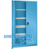 LISTA Fl�gelt�rschrank 1000x400x1950 KEY Lock RAL5012 Vollblech-Fl�gelt�ren