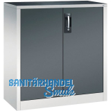 C+P Fl�gelt�rschrank 1000x930x400 mm RAL 7035 lichtgrau/7016 anthrazit