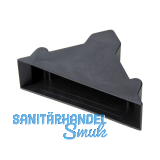 Kantenschutzecke geschlossen mit Druckpolster schwarz 19 x 50 mm