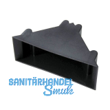 Kantenschutzecke geschlossen mit Druckpolster schwarz 25 x 50 mm