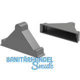 Kantenschutzecke geschlossen mit Druckpolster schwarz 12 x 48 x 48 mm