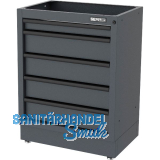 SEMLOC Unterbauschrank 910 x 680 x 458 mm schwarz 5 Laden 45kg